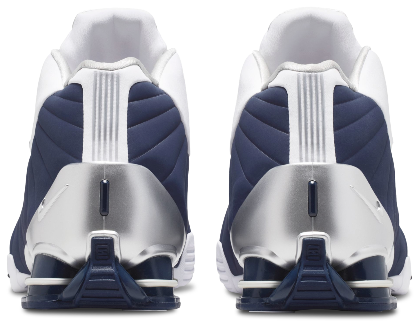 Nike Shox BB4 - Midnight Navy/Metallic Silver/White - Image 3