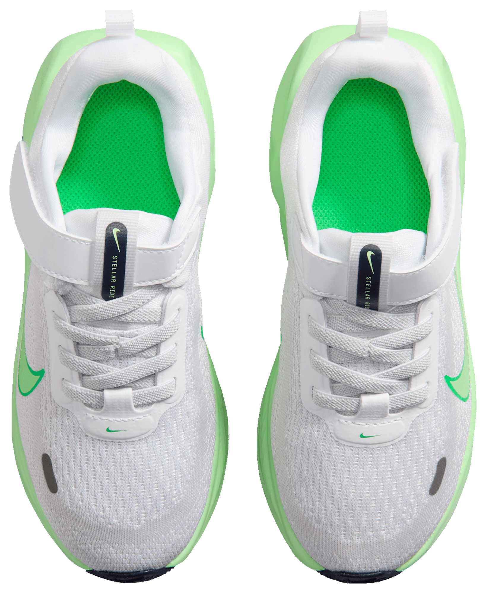 Nike Stellar Ride 童款 - White/Photon Dust/Illusion Green - Image 4