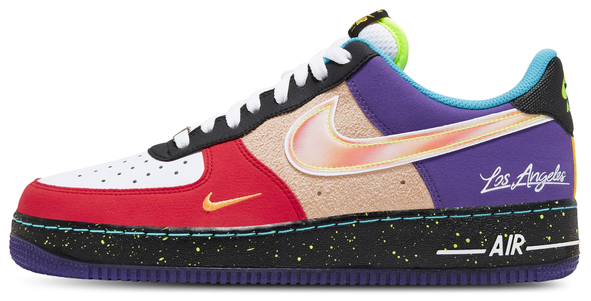Nike Air Force 1 '07 LV8 - White/Black/Hyper Jade - Image 4