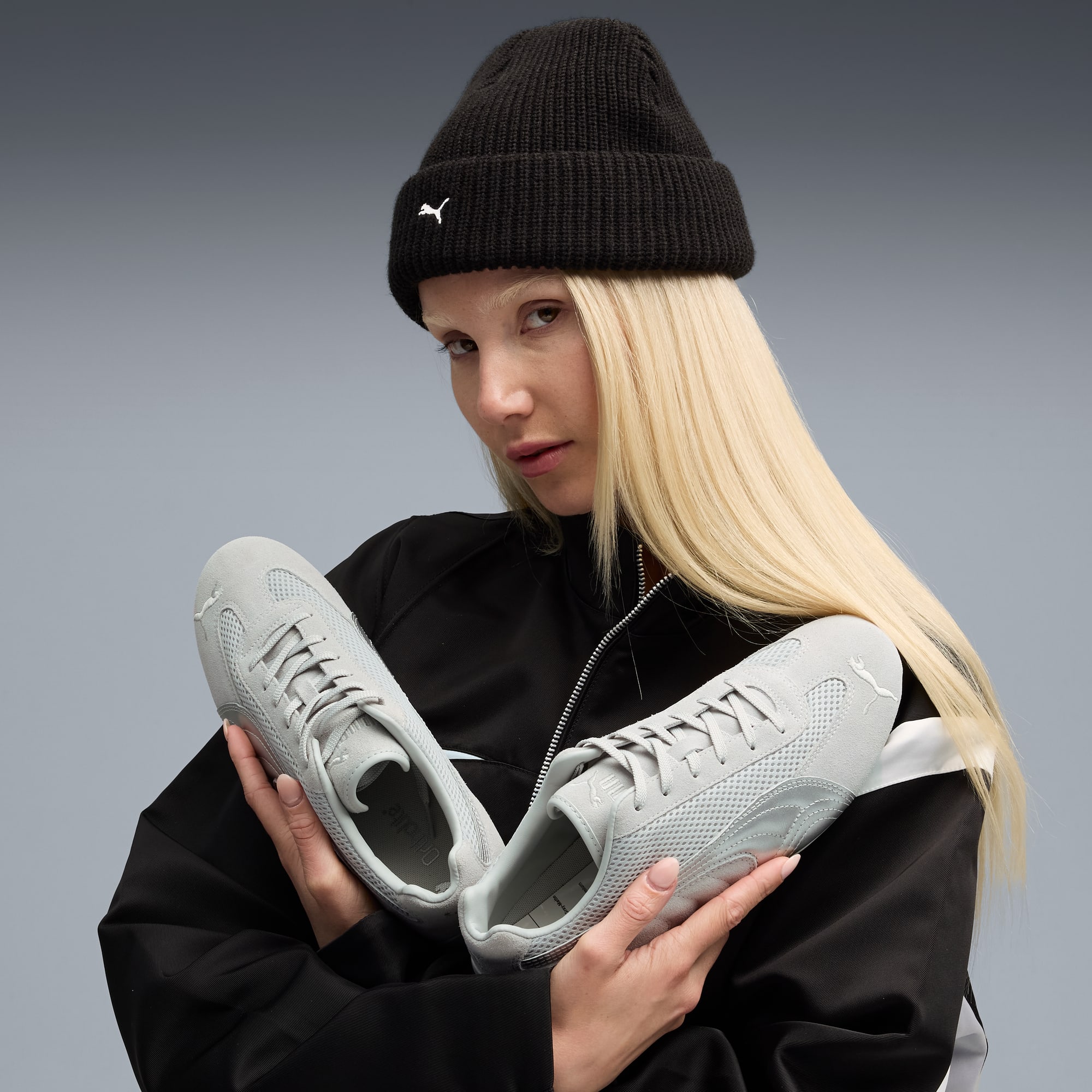Speedcat Premium Women's Sneakers - Cool Light Gray-Matte Silver - 3