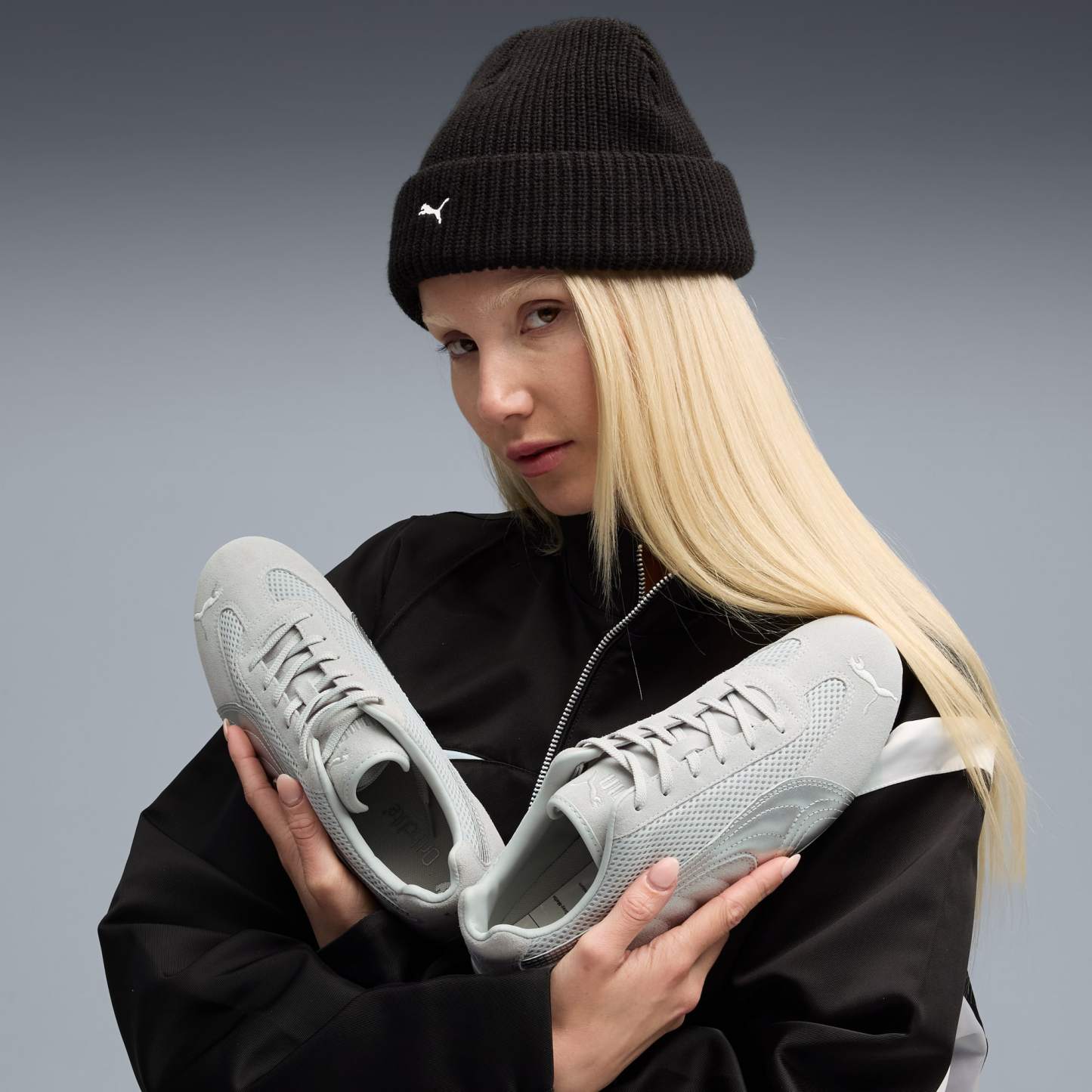 Speedcat Premium Women's Sneakers - Cool Light Gray-Matte Silver - 3