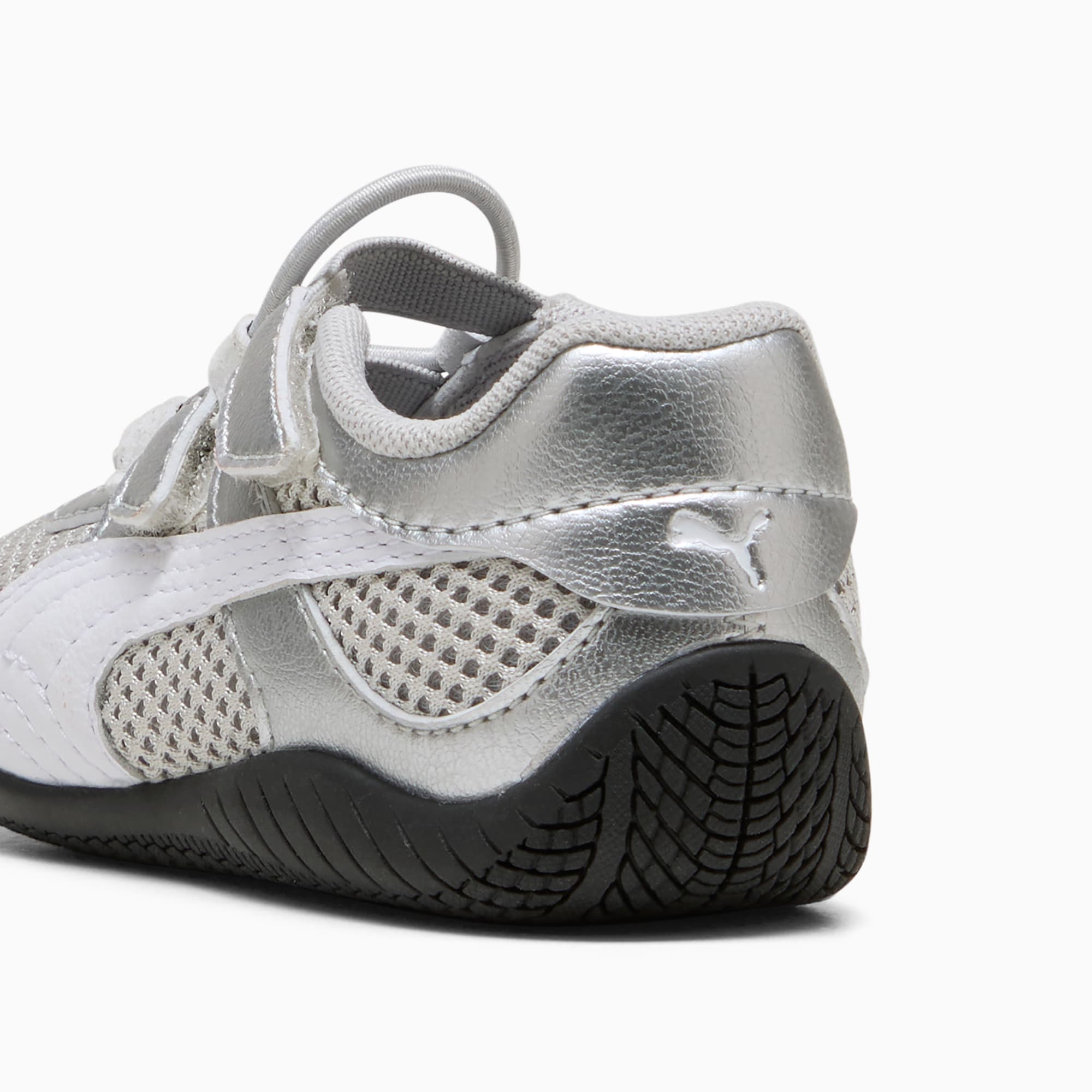 Speedcat Go Metallic Toddlers' Easy On Sneakers - PUMA Silver-PUMA White-PUMA Black - 3