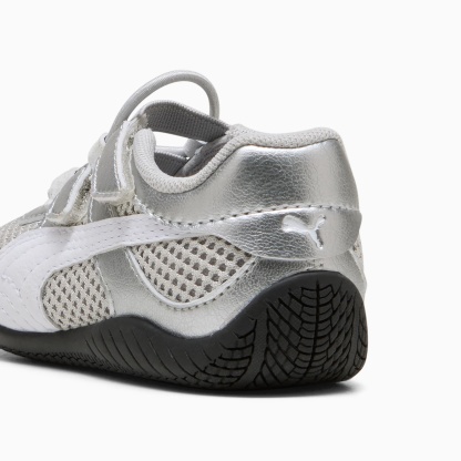 Speedcat Go Metallic Toddlers' Easy On Sneakers - PUMA Silver-PUMA White-PUMA Black - 3