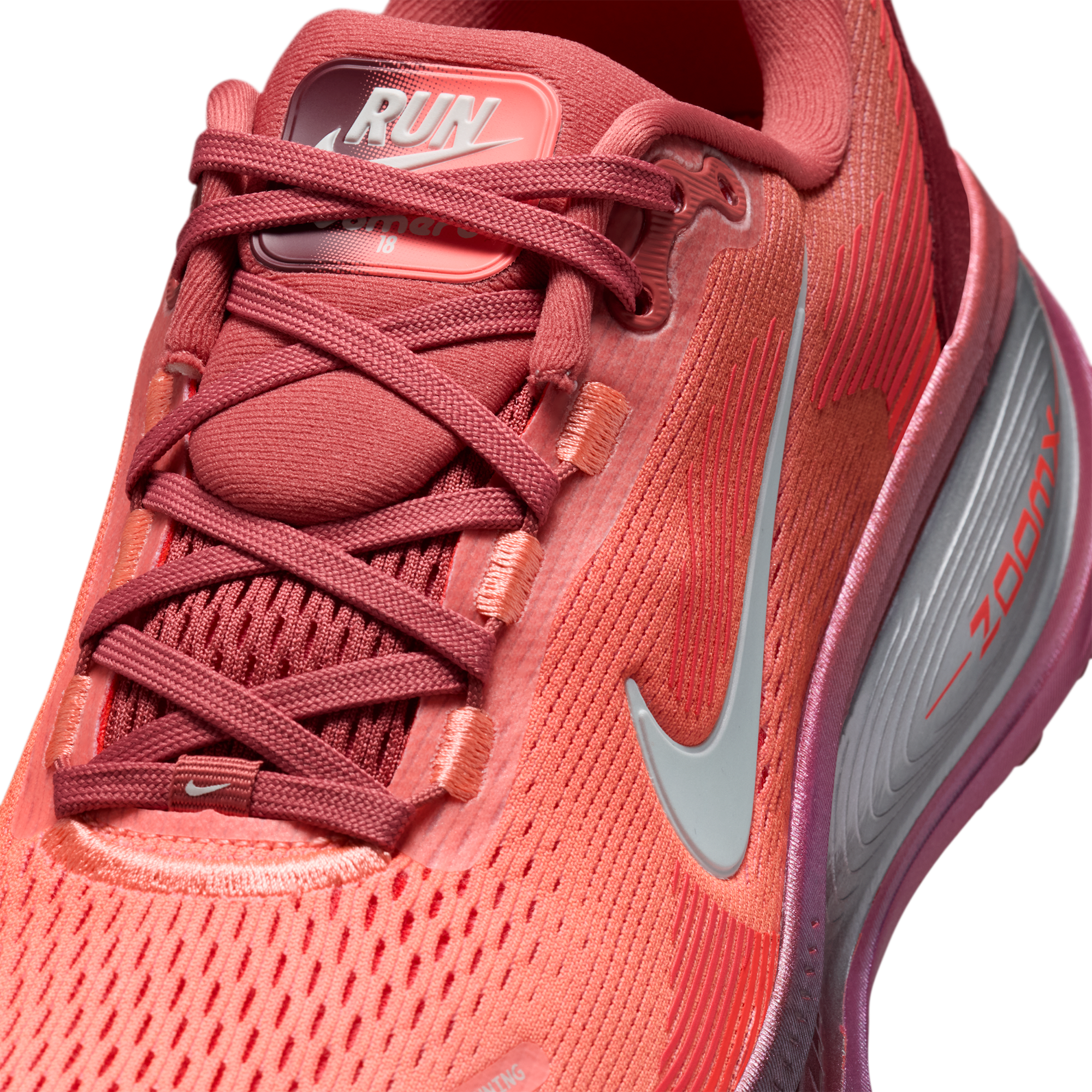 Nike Vomero 18 - Lt Redwood/Barely Green/Brt Crimson - Image 7