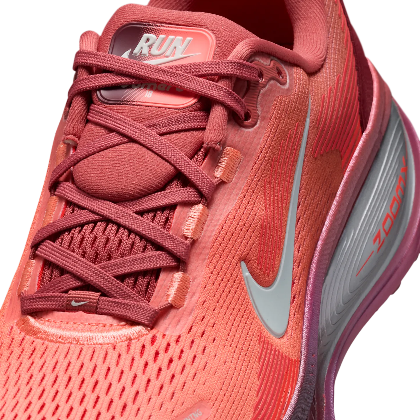 Nike Vomero 18 - Lt Redwood/Barely Green/Brt Crimson - Image 7