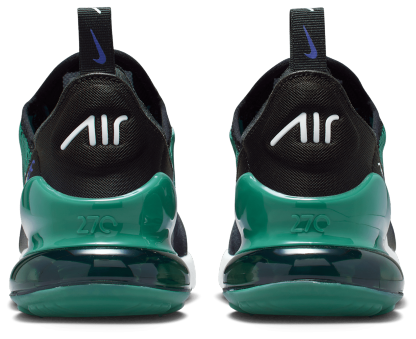 Nike Air Max 270 童款 - Black/White/Evergreen Aura - Image 3