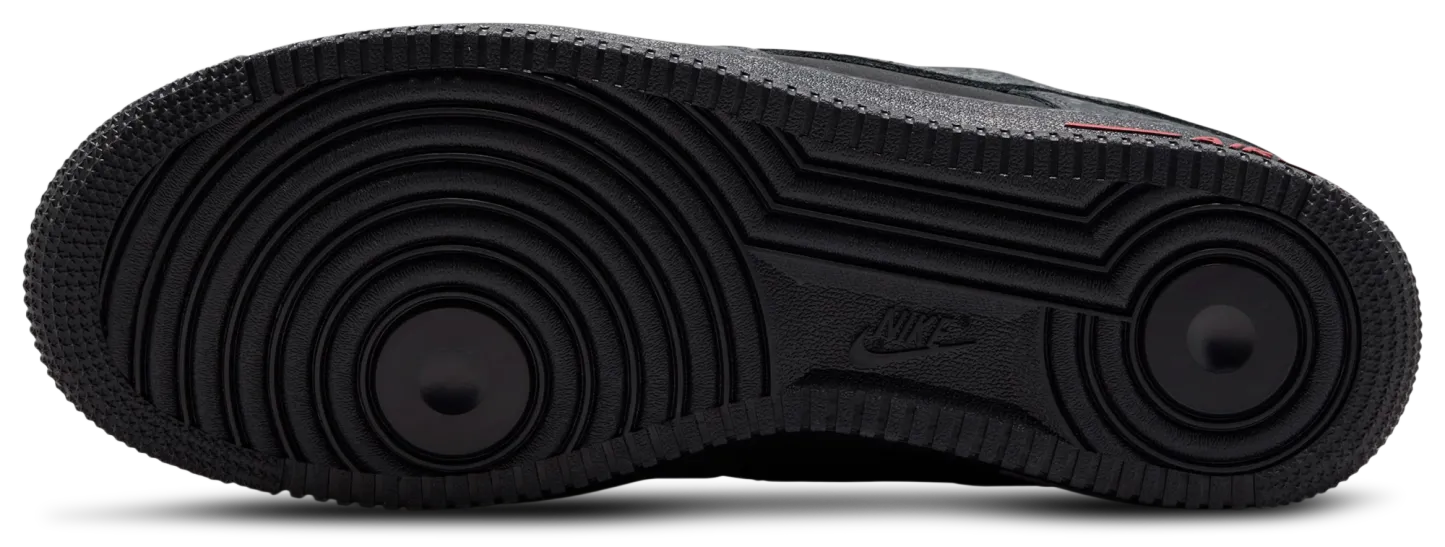 Nike Air Force 1 Low LE - Black/Tough Red/Dark Smoke Grey - Image 5
