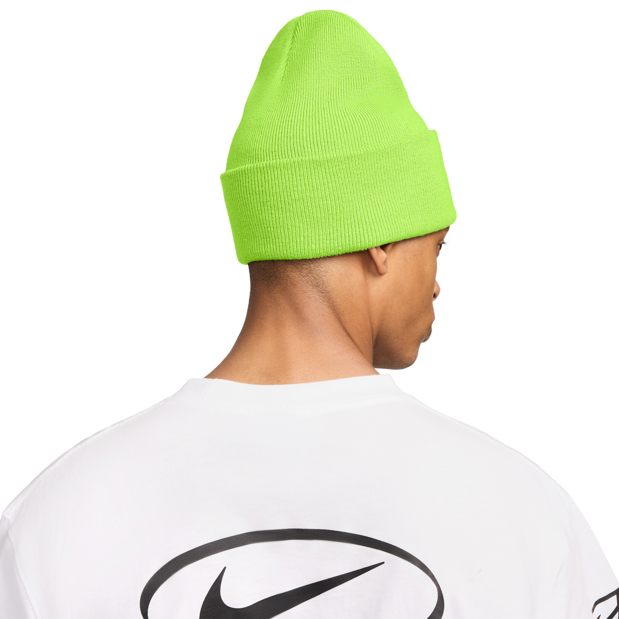 Nike Peak Futura Beanie - Volt/White - Image 2