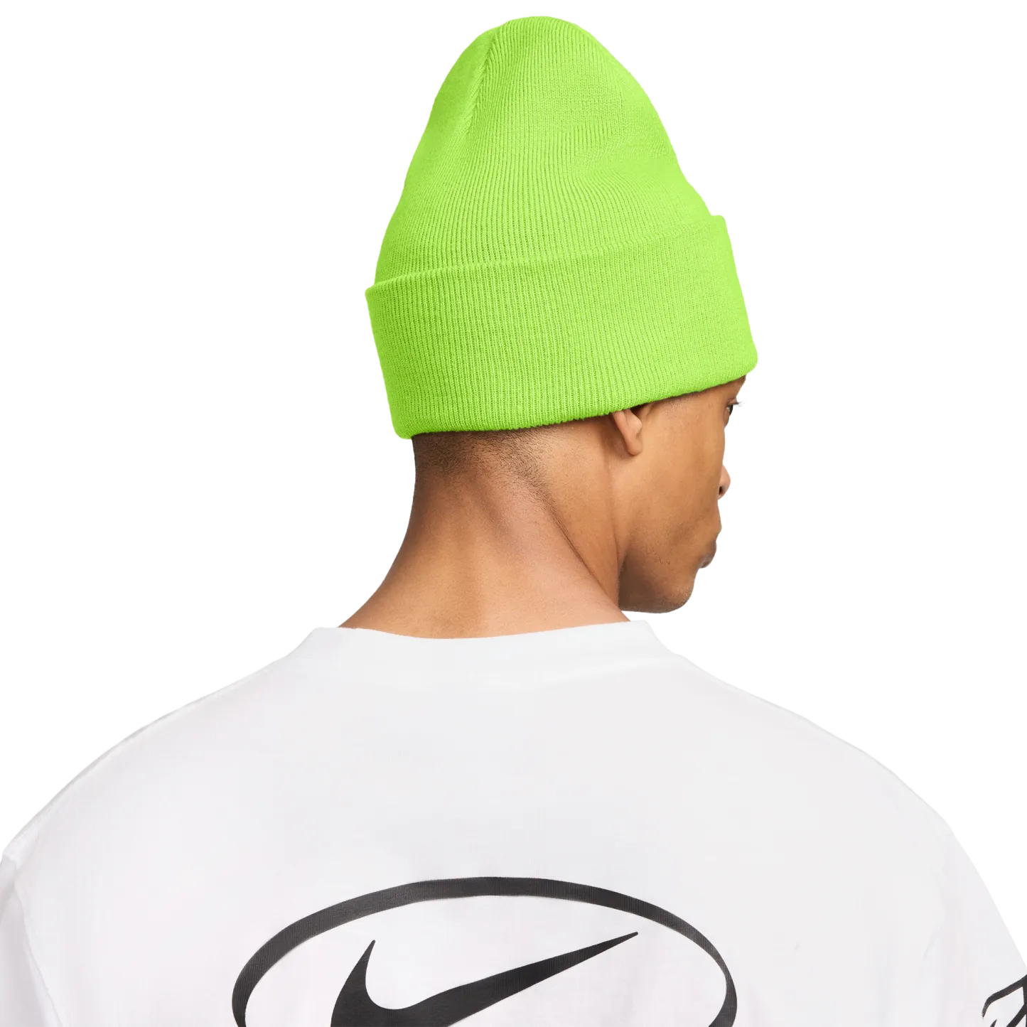 Nike Peak Futura Beanie - Volt/White - Image 2