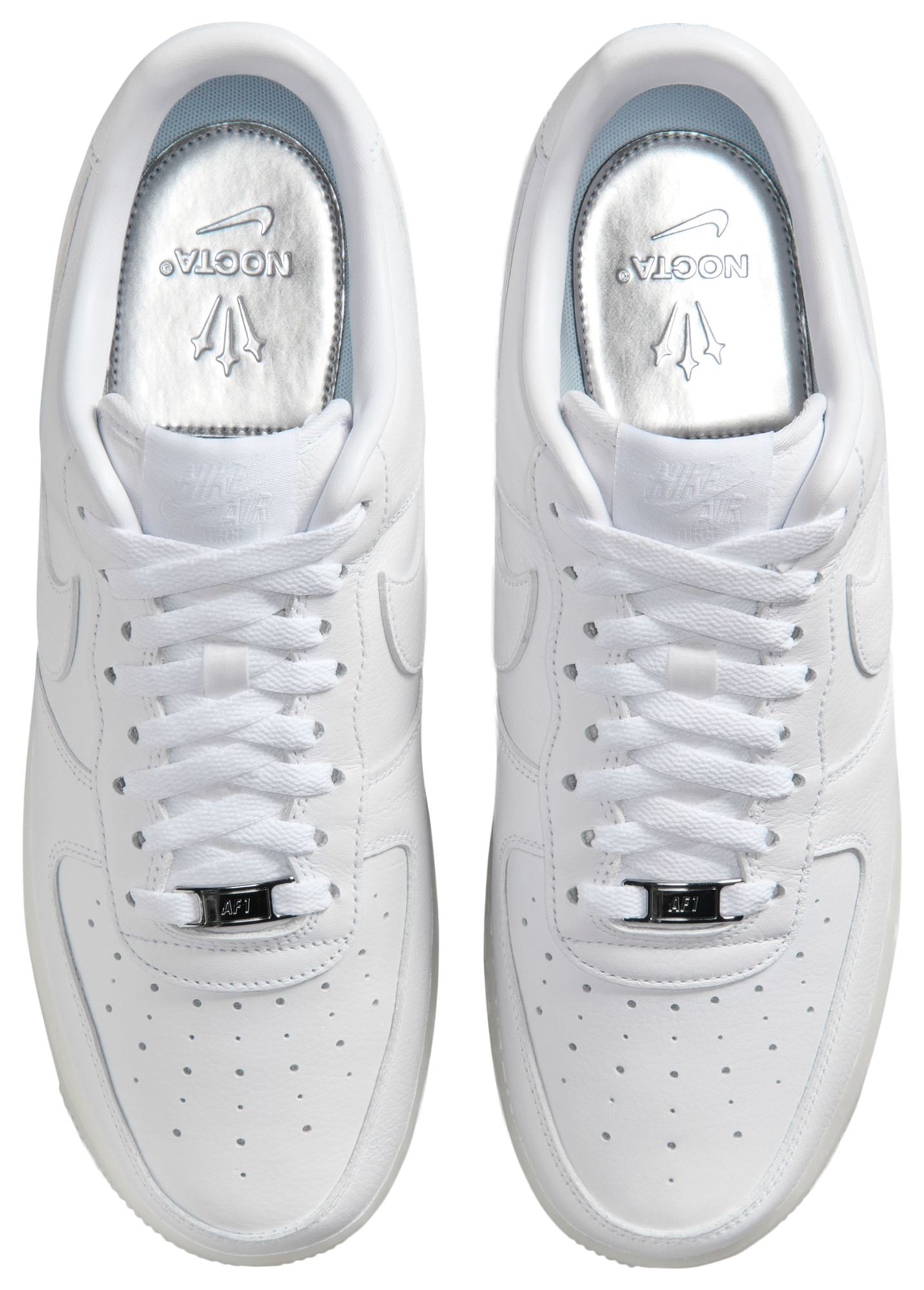Nike Air Force 1 Low SP - White/Silver - Image 4
