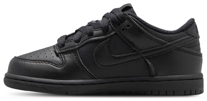 Nike Dunk Low N 童款 - Black/Black - Image 2