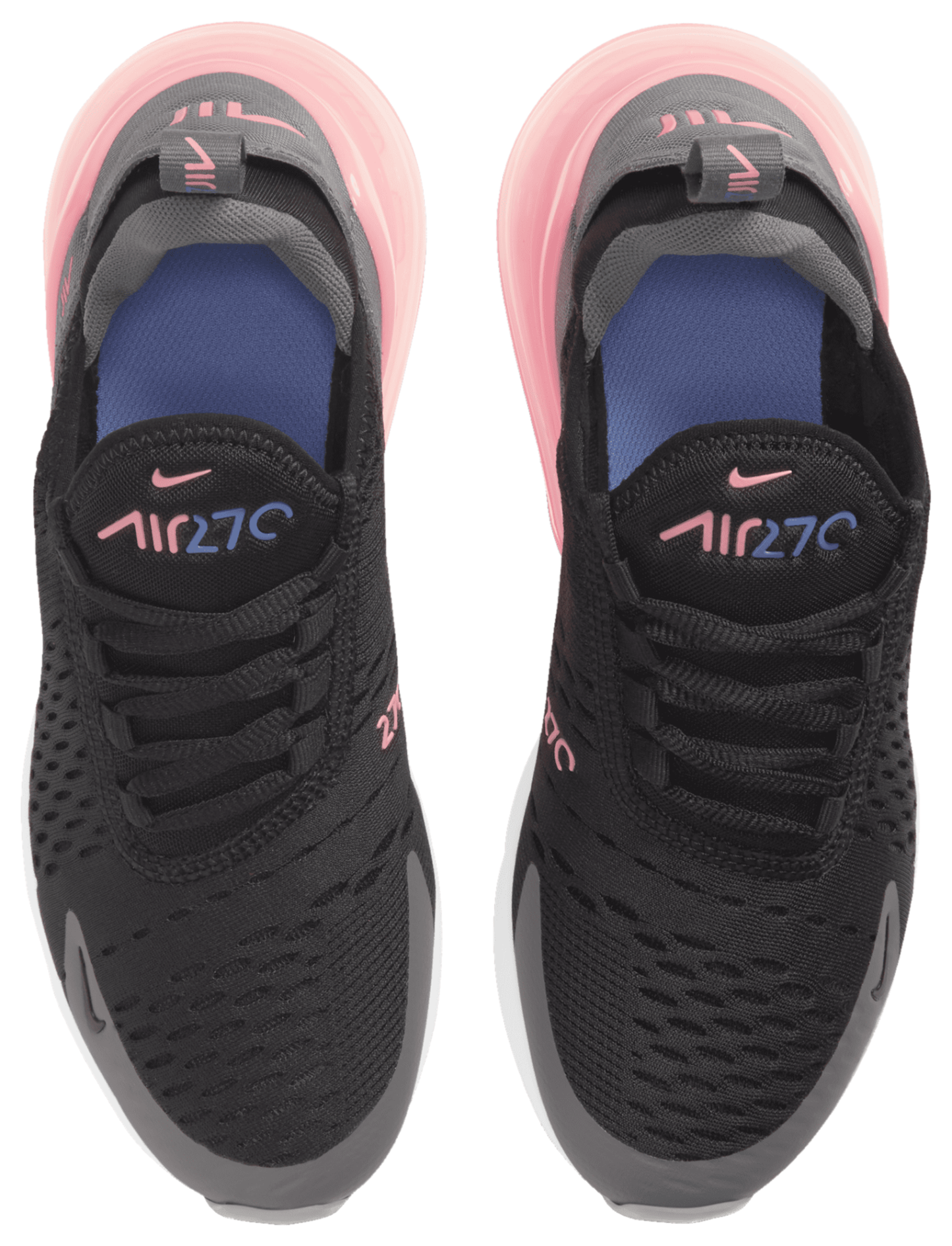 Nike Air Max 270 童款 - Black/Metallic Silver/Smoke Grey - Image 4