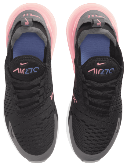 Nike Air Max 270 童款 - Black/Metallic Silver/Smoke Grey - Image 4