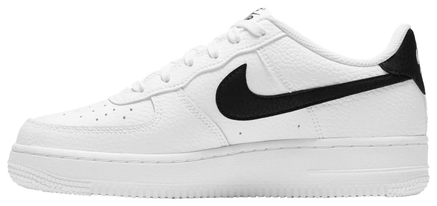 Nike Air Force 1 Low 童款 - White/Black - Image 2