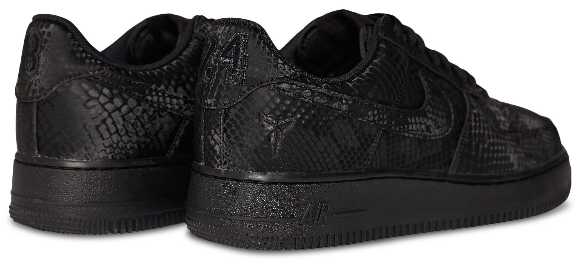 Nike Kobe Air Force 1 Low - Black/Black - Image 3