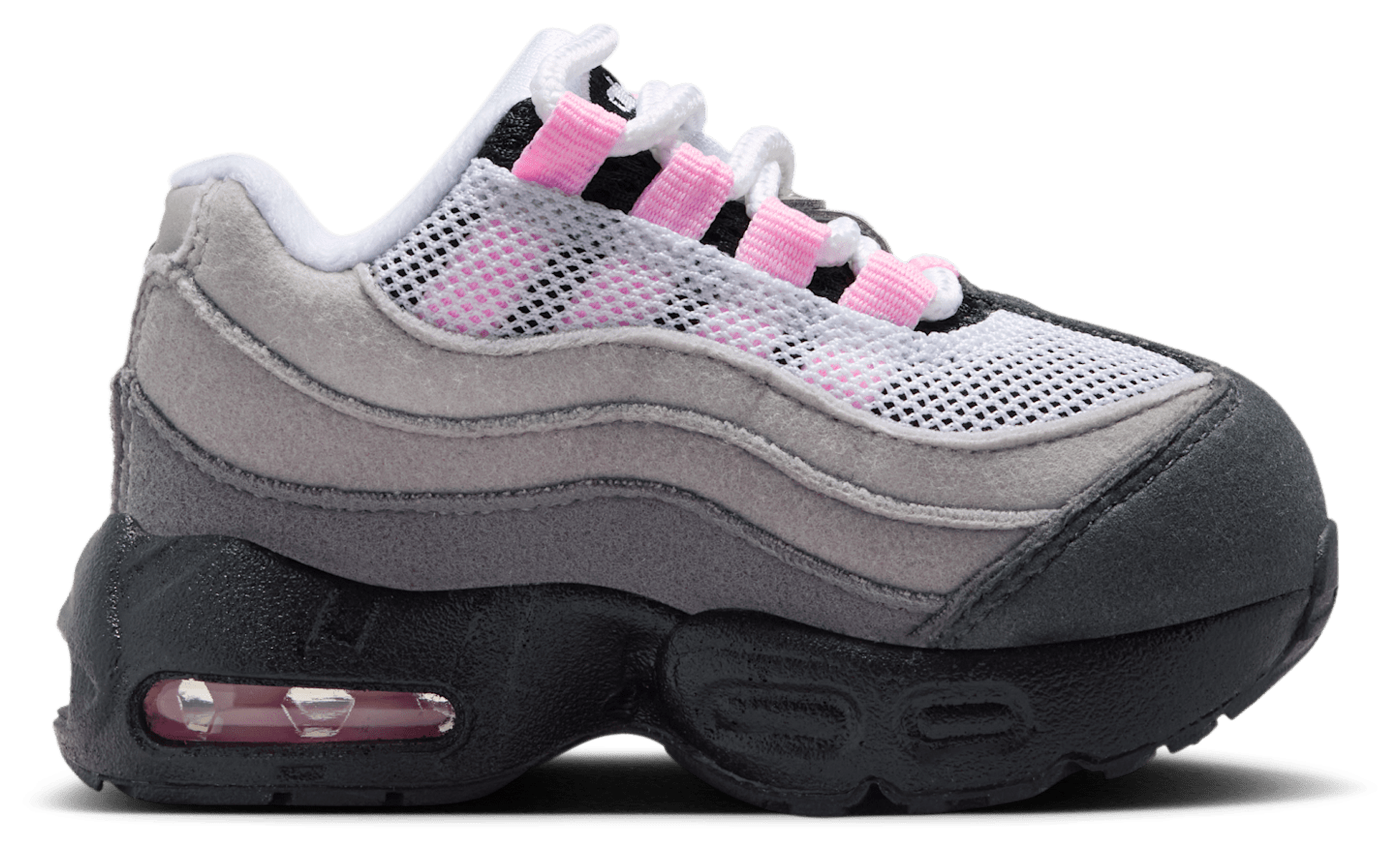 Nike Air Max 95 童款 - Pink Foam/Black/Medium Grey - Image 1