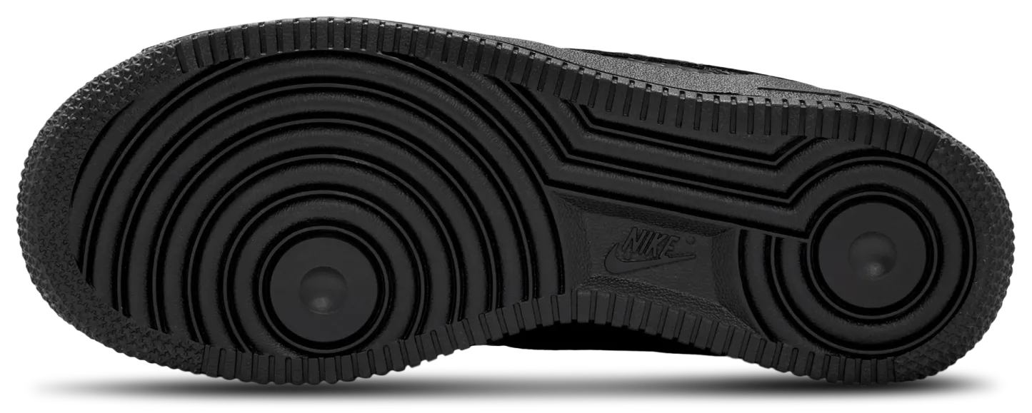 Nike Air Force 1 Low 童款 - Black/Black/Black - Image 5