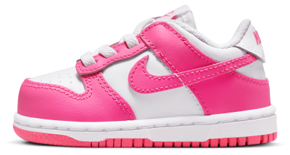 Nike Dunk Low 童款 - Laser Fuchsia/White - Image 8