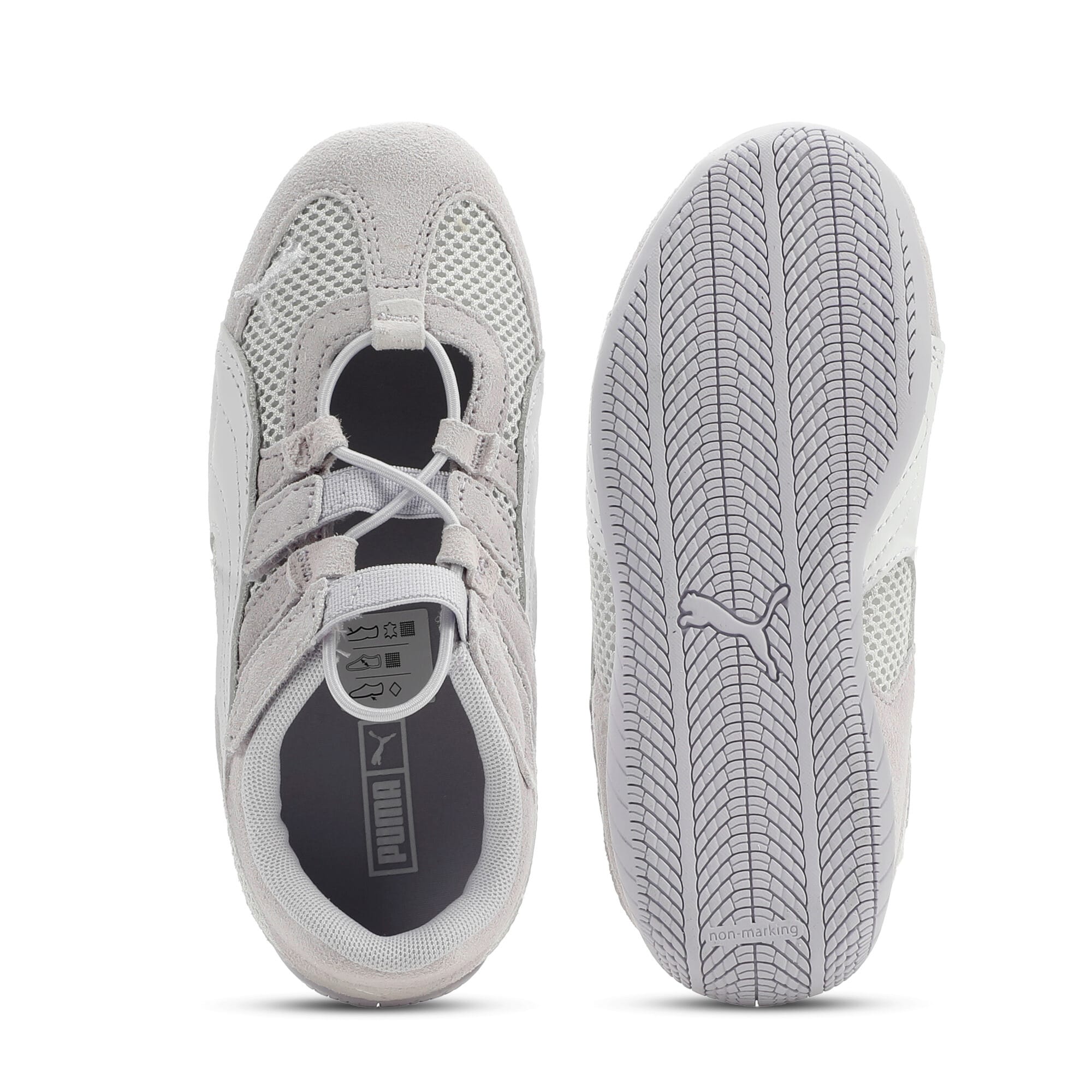 Speedcat Go Little Kids' Easy On Sneakers - Spring Lavender-PUMA White-Feather Gray - 4