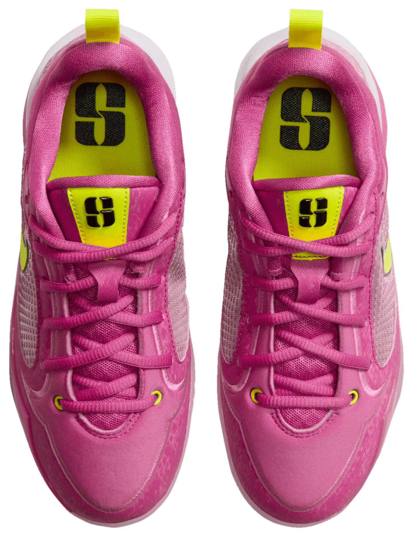 Nike Sabrina 4 童款 - Pink Rise/Lemon Venom/Desert Pink - Image 4