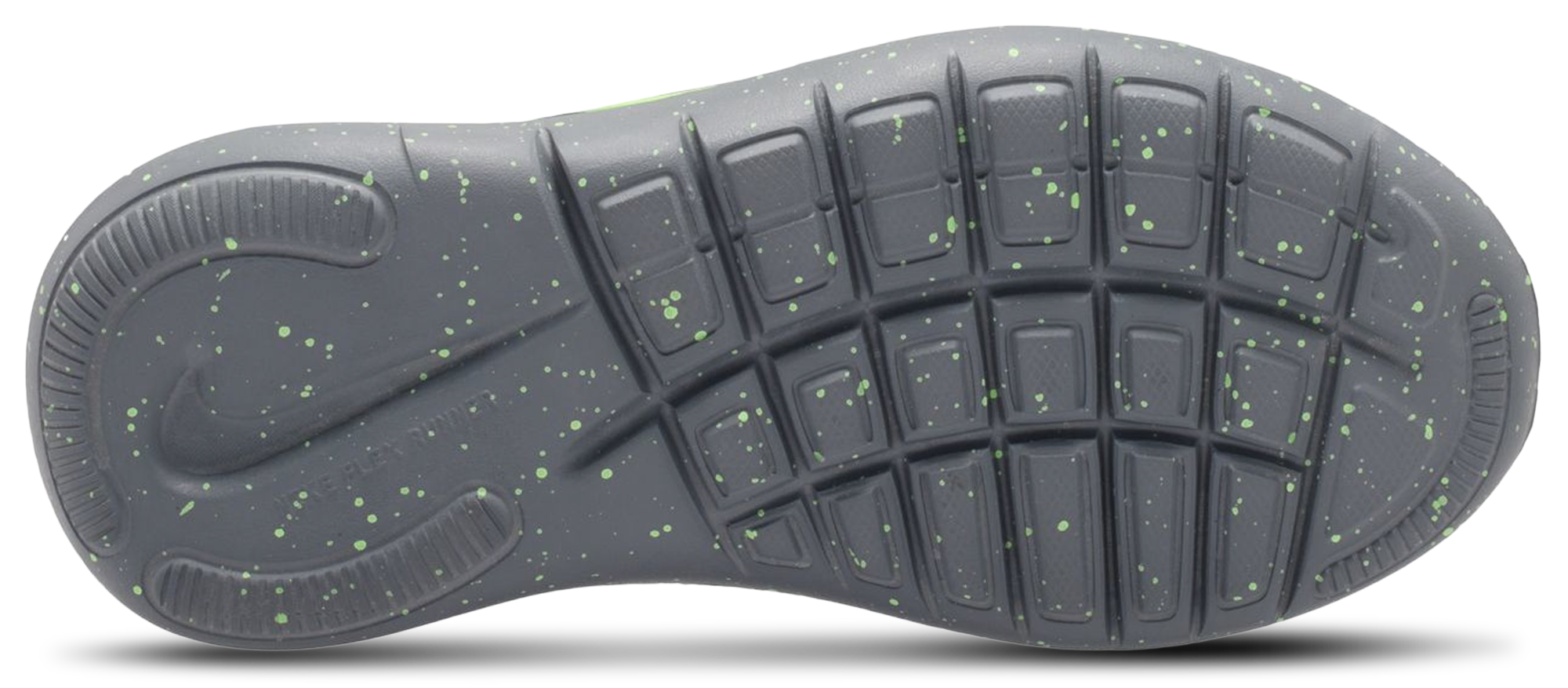 Nike Flex Runner 4 SE 童款 - Barely Volt/Black/Witches Brew - Image 4