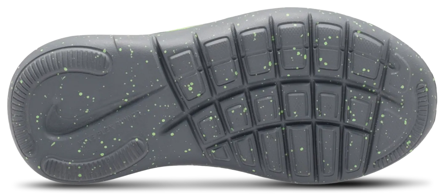 Nike Flex Runner 4 SE 童款 - Barely Volt/Black/Witches Brew - Image 4