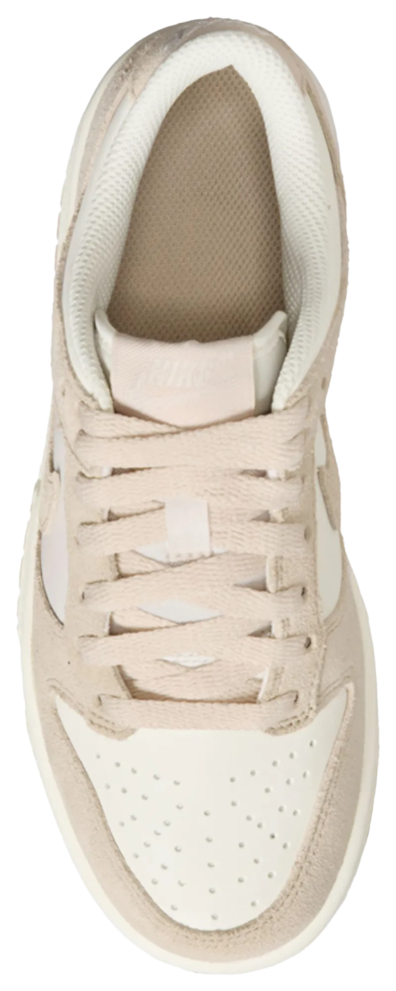 Nike Dunk Low Suede 童款 - White/Tan - Image 3
