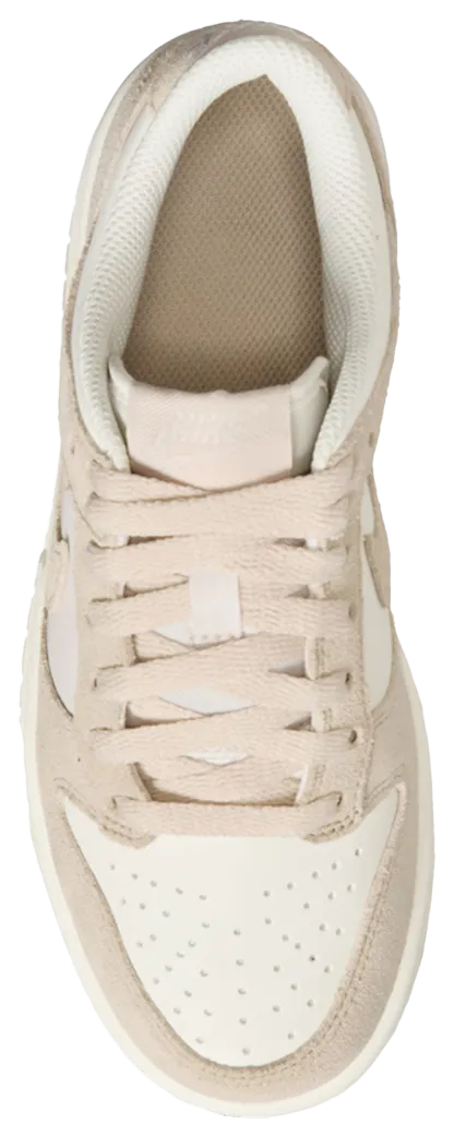 Nike Dunk Low Suede 童款 - White/Tan - Image 3