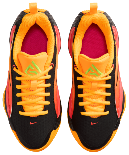 Nike Giannis Immortality 5 童款 - Laser Crimson/Metallic Silver/Laser Orange - Image 4