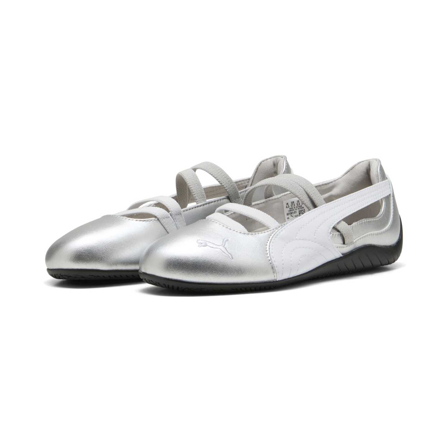 Speedcat Ballet Metallic Big Kids Sneakers - Ash Gray-PUMA White-PUMA Black - 2