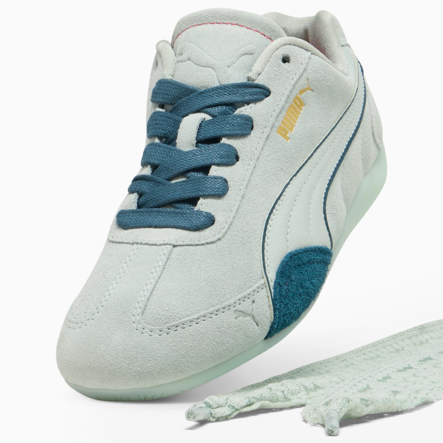 Scuderia Ferrari Speedcat Women's Sneakers - Créme De Mint-Midnight Petrol - 6