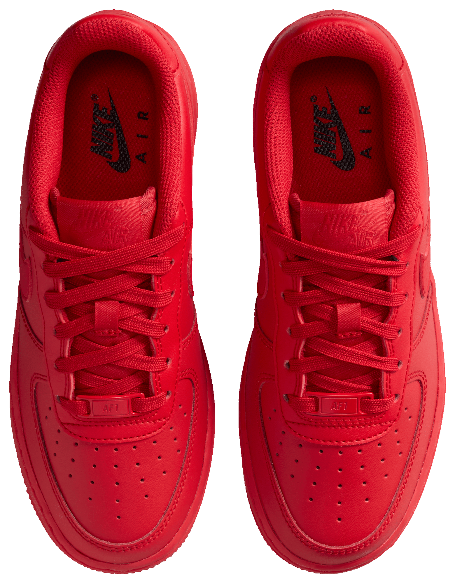 Nike Air Force 1 童款 - Red/Black - Image 4