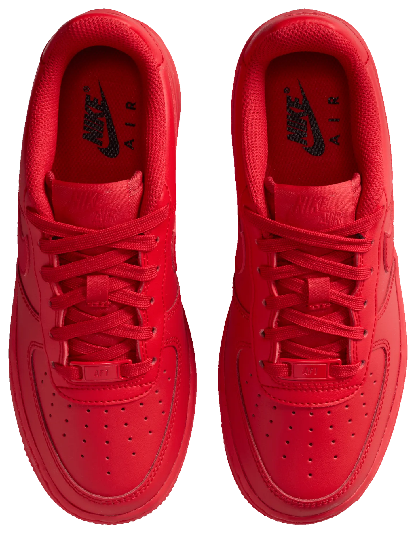 Nike Air Force 1 童款 - Red/Black - Image 4