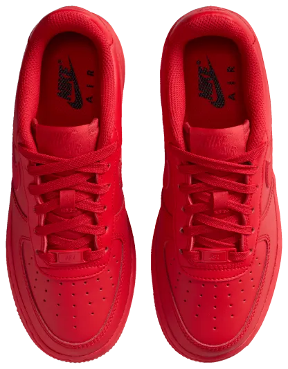 Nike Air Force 1 童款 - Red/Black - Image 4