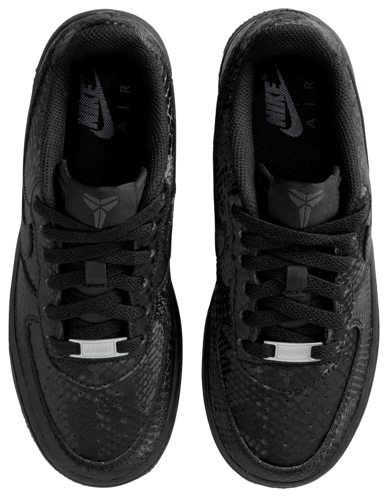 Nike Air Force 1 Low 童款 - Black/Black/Black - Image 4