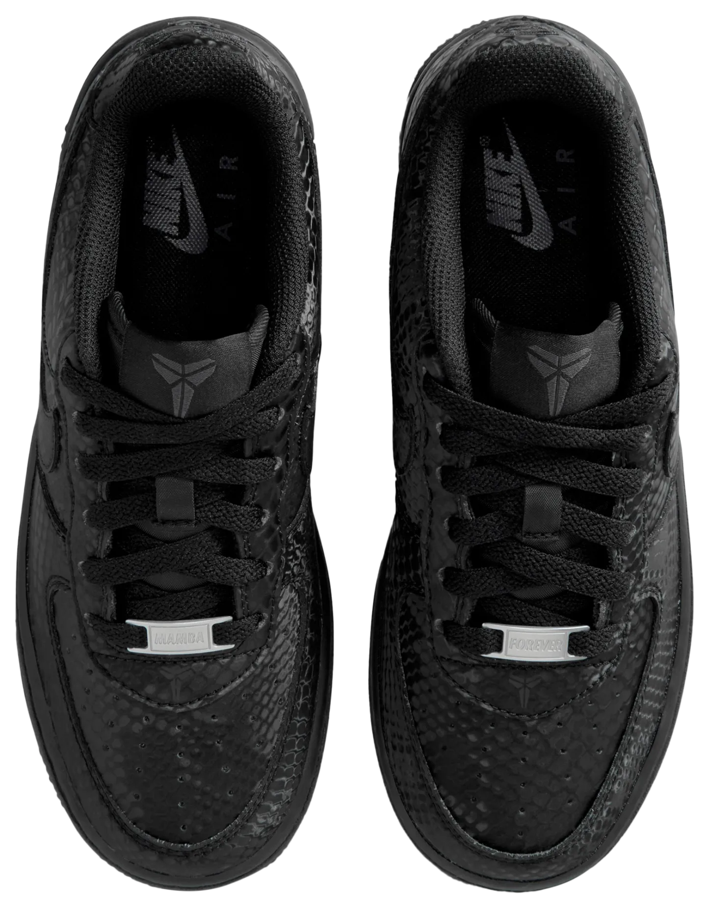 Nike Air Force 1 Low 童款 - Black/Black/Black - Image 4