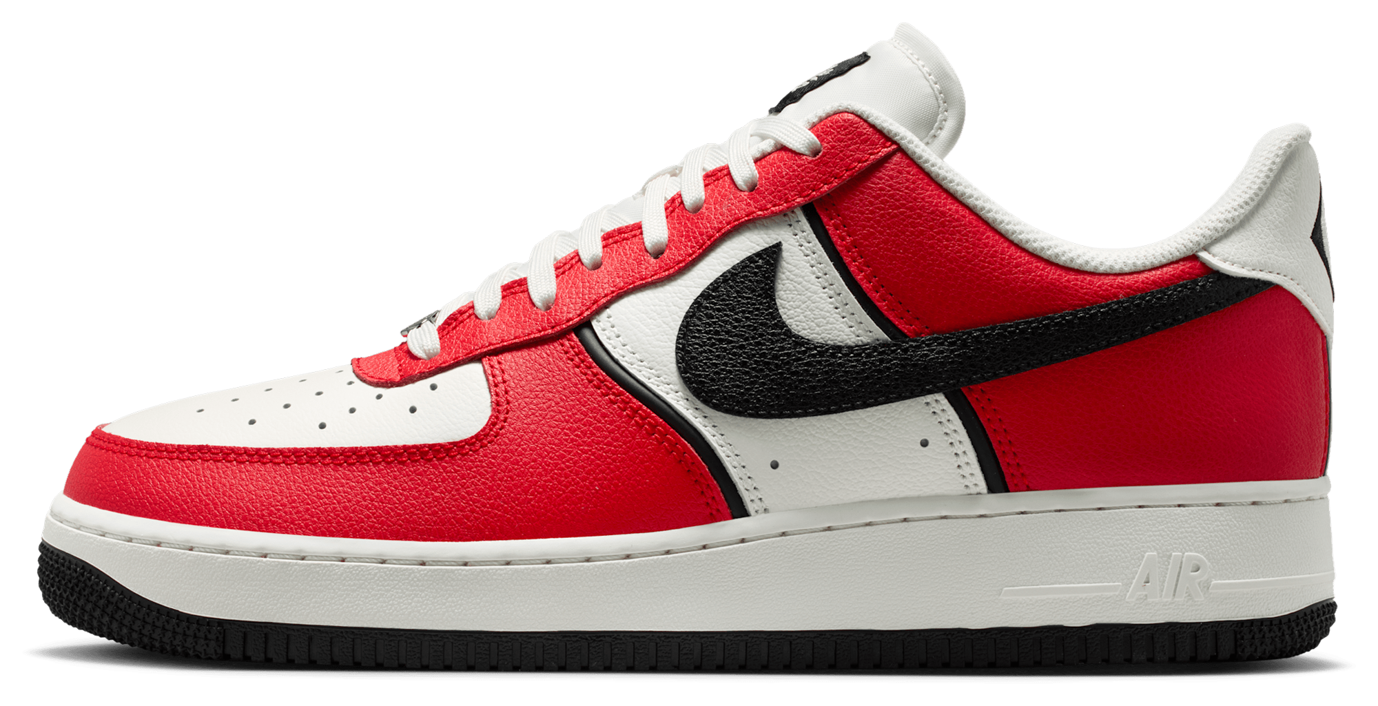 Nike Air Force 1 '07 LV8 - Red/Black/Silver - Image 2