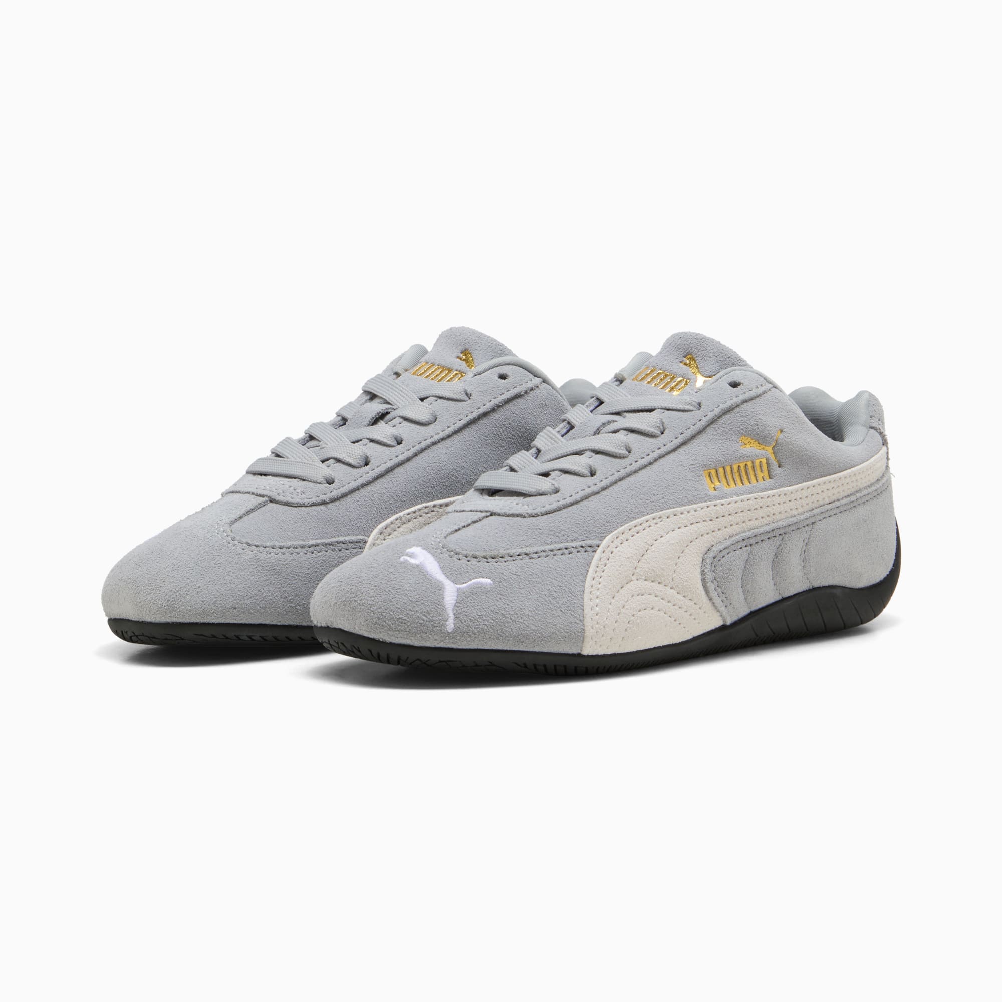 Speedcat OG Big Kids' Sneakers - Cool Mid Gray-PUMA White - 2