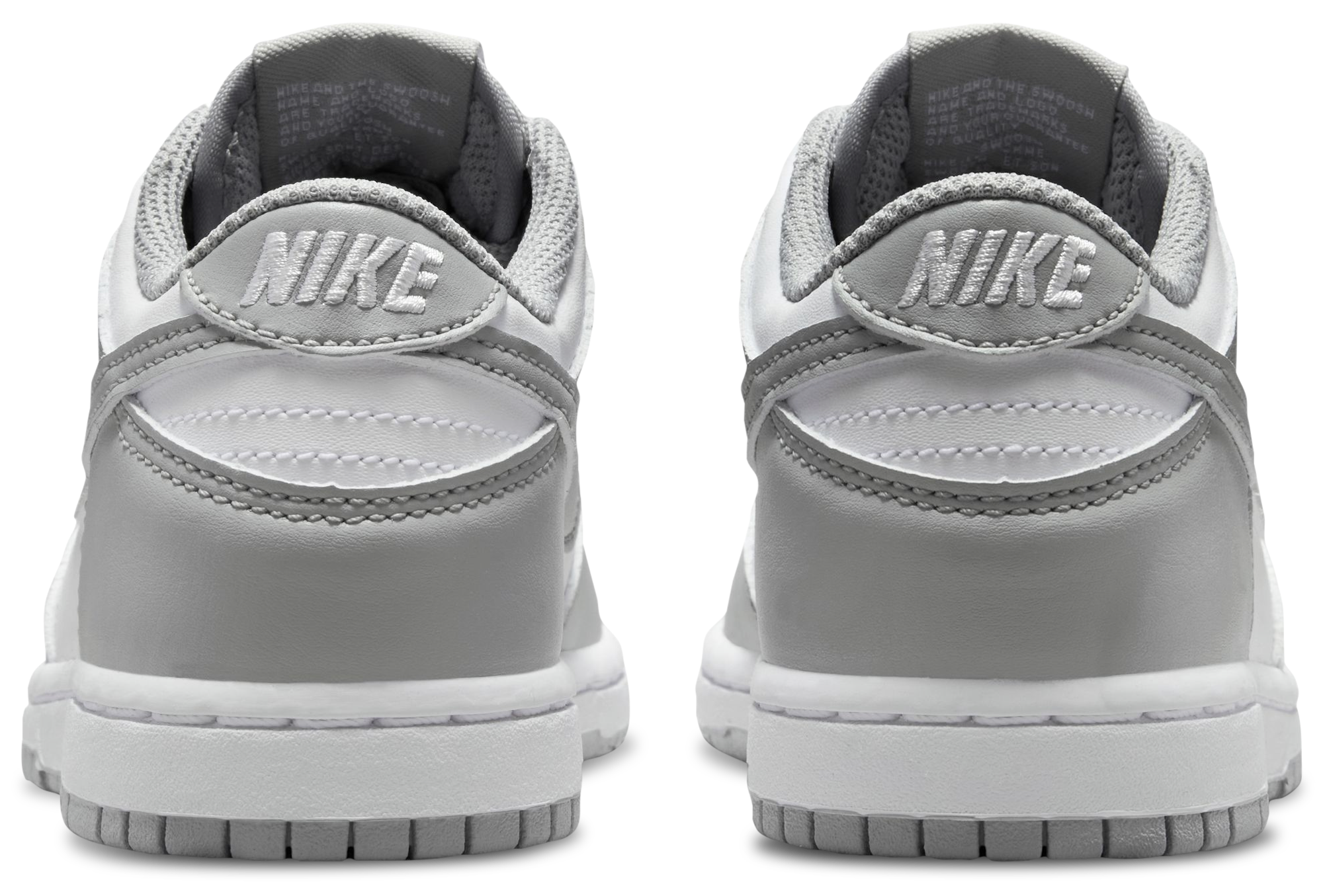 Nike Dunk Low N 童款 - White/Smoke Grey - Image 3