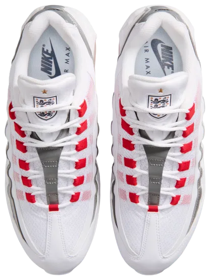 Nike Air Max 95 - Men's - Speed Red/White/Mtlc Silver - Image 4