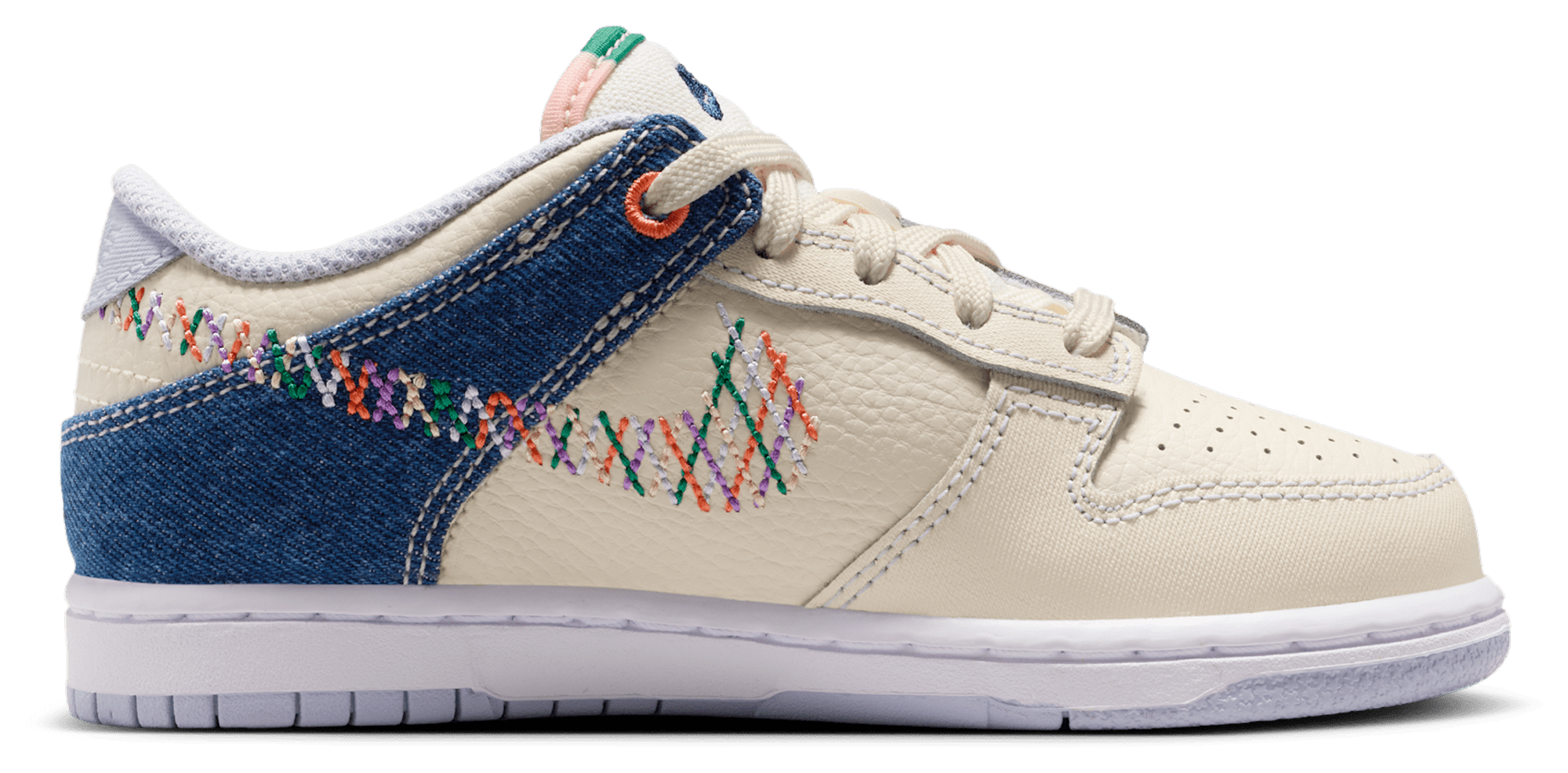 Nike Dunk Low 童款 - Soft Pearl/Multicolor (R1826022) - Image 1