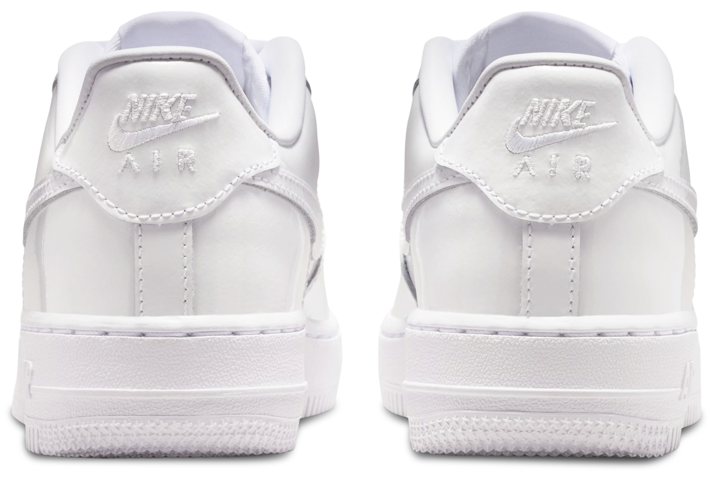 Nike Air Force 1 Low 童款 - White/White - Image 3