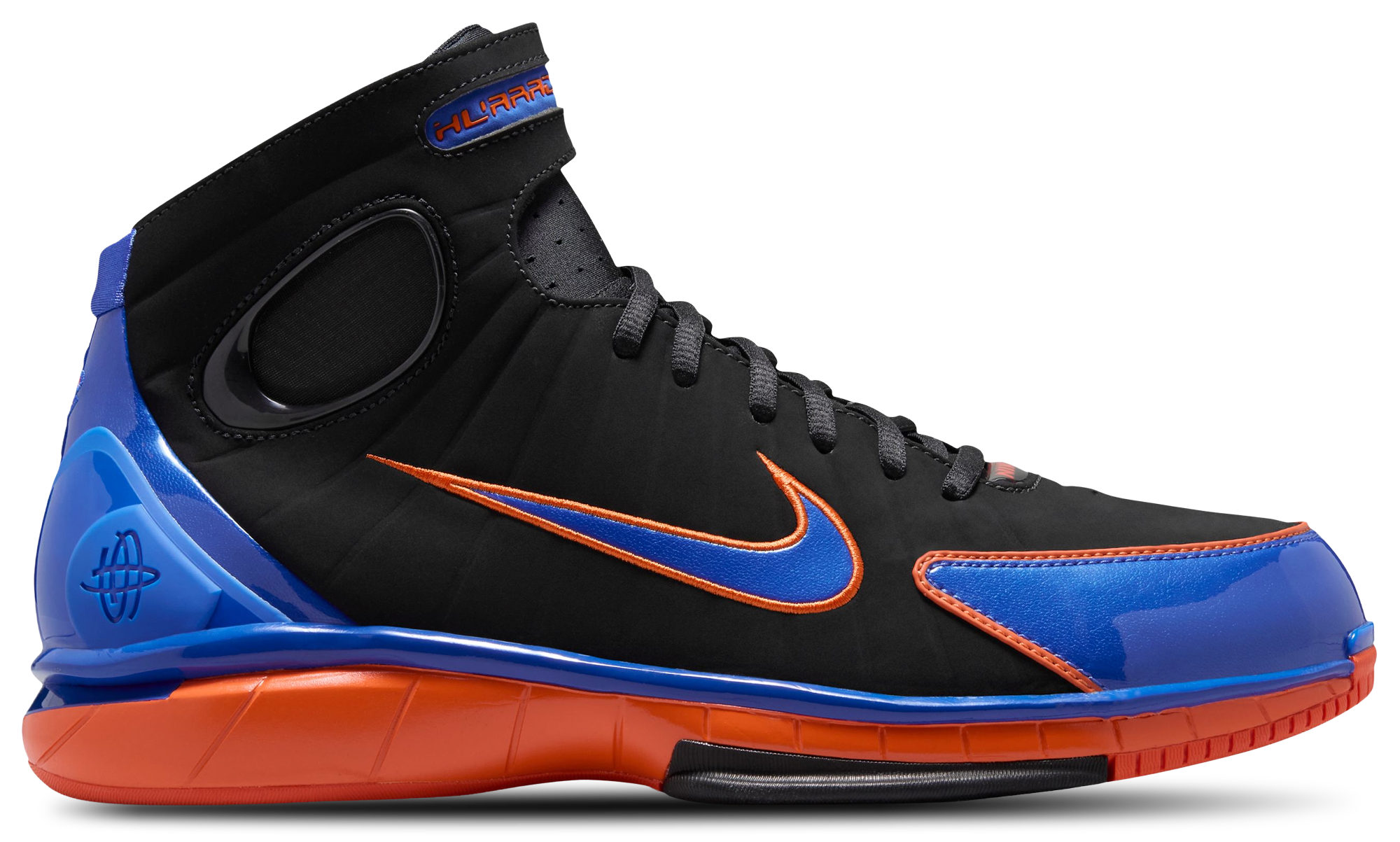 Nike Huarache 2k4 - Black/Varsity Royal/Orange - Image 1