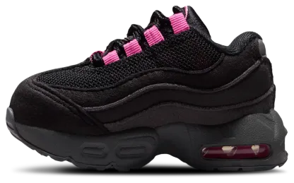 Nike Air Max 95 童款 - Cool Gray/Black/Playful Pink - Image 2
