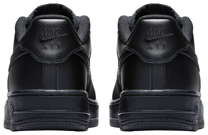 Nike Air Force 1 Low 童款 - Black/Black - Image 3