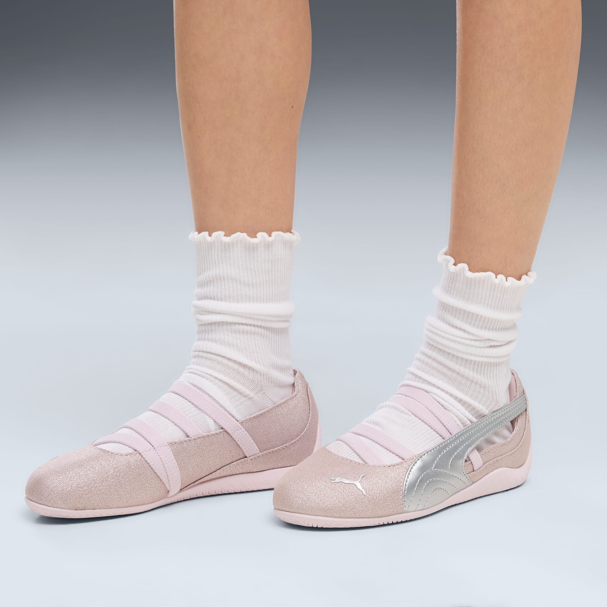Speed Ballet Let It Shine Big Kids' Sneakers - Misty Pink-Powder Pink - 2