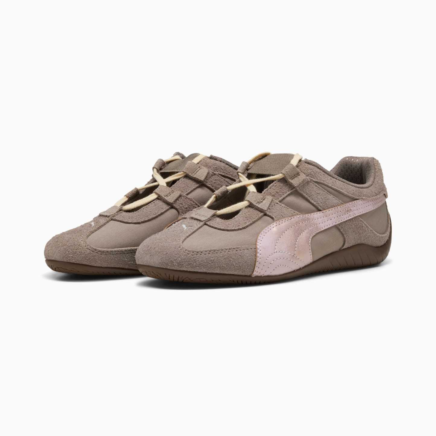 Speedcat Go Brushed Luxe Women's Sneakers - Mouse Gray-Powder Pink - 2