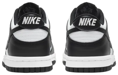 Nike Dunk Low 童款 - White/Black - Image 3