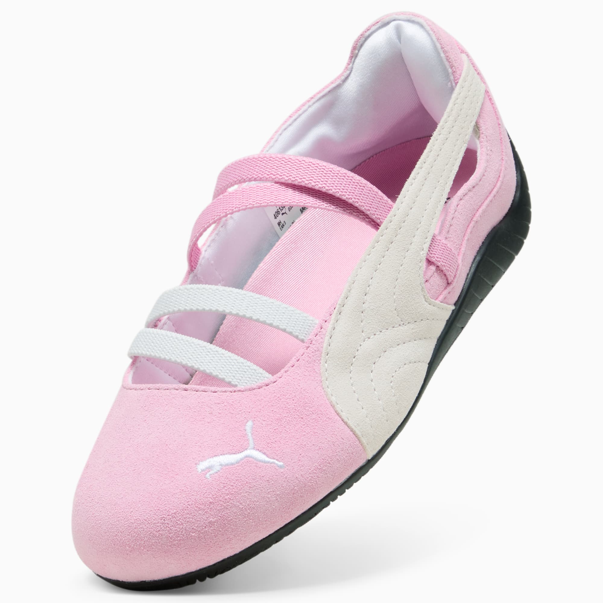 Speedcat Ballet Suede Big Kids' Sneakers - Pink Shimmer-PUMA White - 8