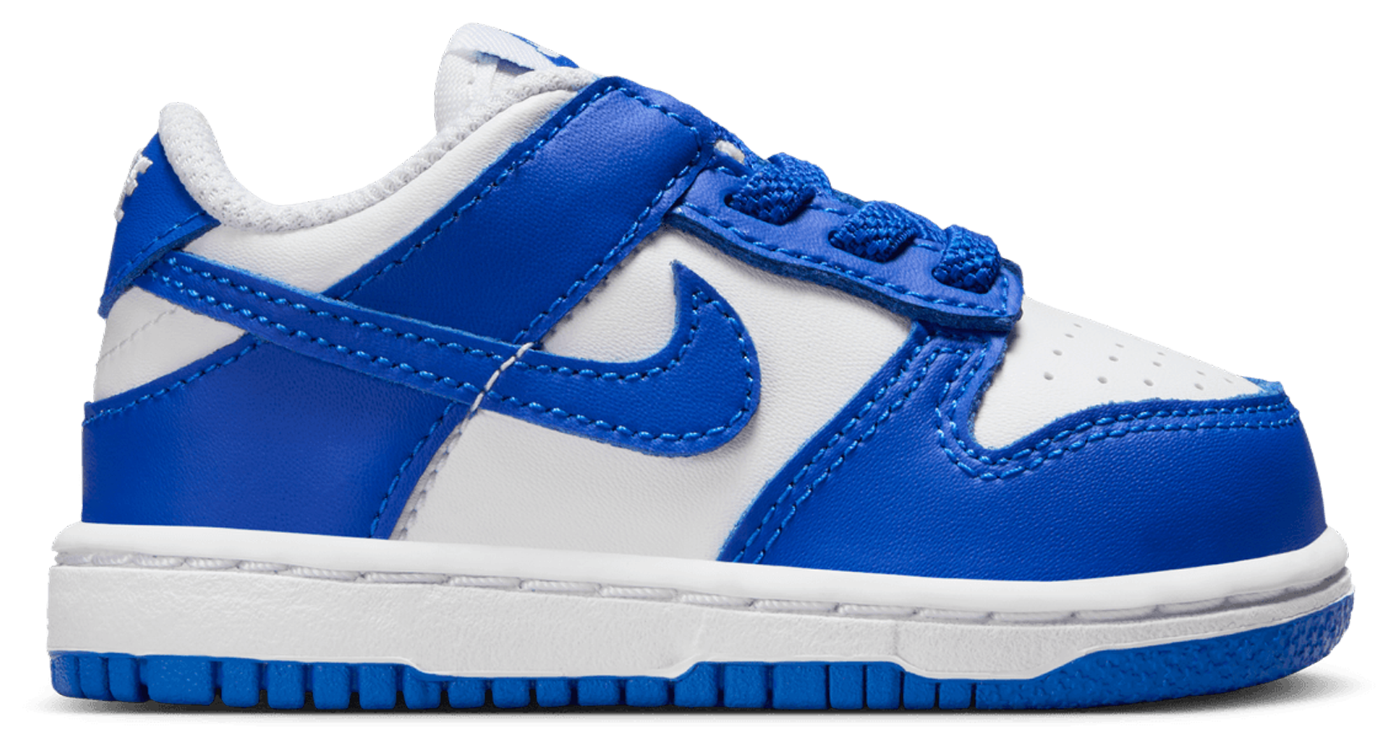 Nike Dunk Low 童款 - White/Blue - Image 1